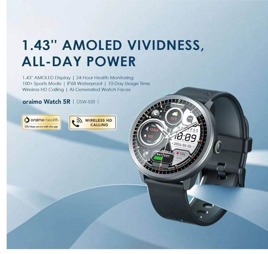 Oraimo Smart Watch 5R Premium