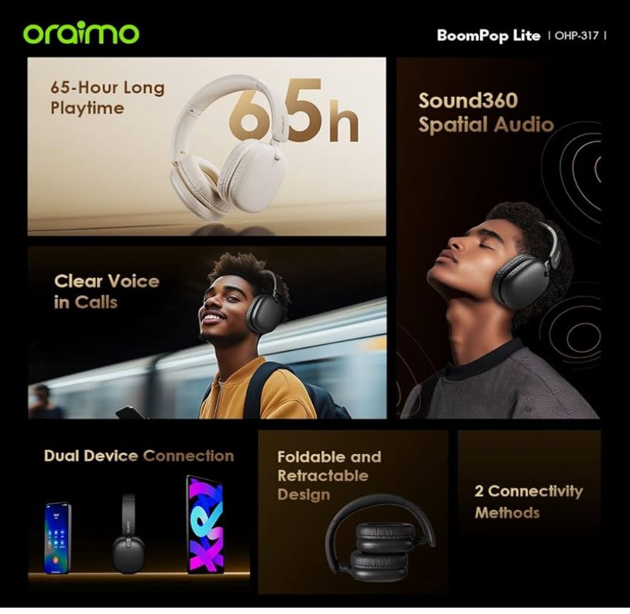 Oraimo BoomPop Lite Ovearhead Headset